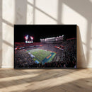 Ben Hill Griffin Stadium Night Game Triple Canvas Wall Art -
