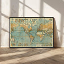 Push Pin World Map Canvas Print – Travel Tracker Wall Art