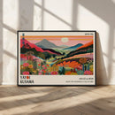 Yayoi Kusama Landscape Canvas Print, Vibrant Floral Mountain by MyGreatCanvas | Canvas Wall Art Prints | Photo Prints & Wall Decor