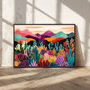 Abstract Kusama Print - Landscape Canvas Wall Art Print -