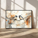Abstract Watercolor Chickadee Bird Canvas Wall Art Print - by MyGreatCanvas | Canvas Wall Art Prints | Photo Prints & Wall Decor