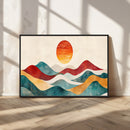 Southwest Mountain Wall Art Canvas Print – Boho Triptych