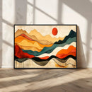 Mid Century Wall Art Print  - Abstract Woodland Print -