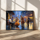 Colorful Jazz Wall Art - African American Music Canvas Print
