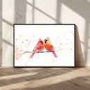Cardinal Bird Canvas Wall Art - Male and Female Cardinal by MyGreatCanvas | Canvas Wall Art Prints | Photo Prints & Wall Decor