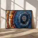 Framed Abstract Tree Ring Wall Art Print Natural Rustic Wood by MyGreatCanvas | Canvas Wall Art Prints | Photo Prints & Wall Decor