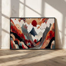 Abstract Mountain Wall Art Canvas Print – Vibrant Stylized by MyGreatCanvas | Canvas Wall Art Prints | Photo Prints & Wall Decor