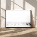 Monochrome Swimming Wall Art Canvas Print – Framed Ocean by MyGreatCanvas | Canvas Wall Art Prints | Photo Prints & Wall Decor