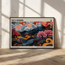 Modern Japanese Wall Art Canvas Print – Framed Contemporary