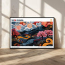 Modern Japanese Wall Art Canvas Print – Framed Abstract