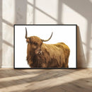 Highland Cow Wall Art Canvas Print – Framed Farmhouse Rustic by MyGreatCanvas | Canvas Wall Art Prints | Photo Prints & Wall Decor