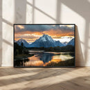 Mountain Sunset Wall Art Canvas Print – Framed Alpine by MyGreatCanvas | Canvas Wall Art Prints | Photo Prints & Wall Decor