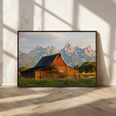 Rustic Barn Wall Art Canvas Print – Framed Grand Teton Park