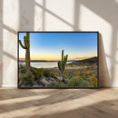 Saguaro Cactus Wall Art Canvas Print – Framed Desert Sunset by MyGreatCanvas | Canvas Wall Art Prints | Photo Prints & Wall Decor