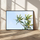 Palm Trees Wall Art Canvas Print – Framed Tropical Coastal