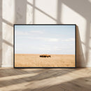 Bison Grassland Wall Art – Framed Minimal Nature Canvas by MyGreatCanvas | Canvas Wall Art Prints | Photo Prints & Wall Decor