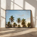 Palms Wall Art Canvas Print – Framed Tropical Coastal Nature