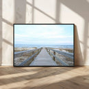 Beach Boardwalk Wall Art Canvas Print – Framed Coastal