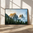 Wilderness Wall Art Canvas Print – Misty Forest Nature