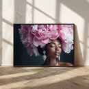 Black Beauty Petal Crown Wall Art Canvas Print – Floral by MyGreatCanvas | Canvas Wall Art Prints | Photo Prints & Wall Decor