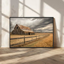 Rustic Farm Barn Wall Art Canvas Print, Stormy Sky Country by MyGreatCanvas | Canvas Wall Art Prints | Photo Prints & Wall Decor