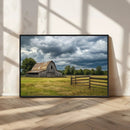 Rustic Stormy Barn Wall Art Canvas Print, Moody Country Farm by MyGreatCanvas | Canvas Wall Art Prints | Photo Prints & Wall Decor