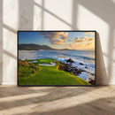 Coastal Golf Course Wall Art Canvas Print – Sunset with by MyGreatCanvas | Canvas Wall Art Prints | Photo Prints & Wall Decor
