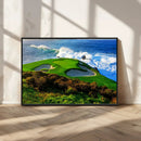 Coastal Golf Course Wall Art Canvas Print – Vibrant Green by MyGreatCanvas | Canvas Wall Art Prints | Photo Prints & Wall Decor