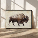 Snowy Bison Wall Art Canvas Print, Majestic Buffalo Winter by MyGreatCanvas | Canvas Wall Art Prints | Photo Prints & Wall Decor