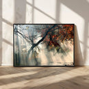 Sunlit Autumn Forest Wall Art Canvas Print – Framed Mist by MyGreatCanvas | Canvas Wall Art Prints | Photo Prints & Wall Decor