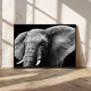 Big Elephant Close Up Wall Art Canvas Print