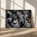 Old Pair of Mens Skates Wall Art Canvas, Men Skates Wall Art by MyGreatCanvas | Canvas Wall Art Prints | Photo Prints & Wall Decor