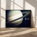 Framed Saturn Wall Art Canvas Print