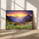 Mountain and Spring Wall Art Canvas Print by MyGreatCanvas | Canvas Wall Art Prints | Photo Prints & Wall Decor