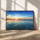 Blue Sky and Beach Wall Art Canvas Print