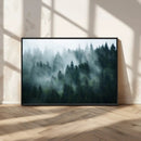 Misty Forest Wall Art – Serene Green Landscape Canvas Print, by MyGreatCanvas | Canvas Wall Art Prints | Photo Prints & Wall Decor