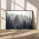 Misty Forest Canvas Wall Art – Monochrome Triptych Pine Tree by MyGreatCanvas | Canvas Wall Art Prints | Photo Prints & Wall Decor