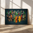 Colorful Spices Canvas Wall Art – Vibrant Kitchen Decor by MyGreatCanvas | Canvas Wall Art Prints | Photo Prints & Wall Decor