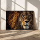 Mighty Lion Wall Art Canvas Print – Majestic Animal Portrait by MyGreatCanvas | Canvas Wall Art Prints | Photo Prints & Wall Decor