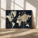 Antique Old World Map Wall Art Canvas Print