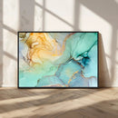 Green Marble Fluid Effect Wall Art Abstract Canvas Wall Art by MyGreatCanvas | Canvas Wall Art Prints | Photo Prints & Wall Decor