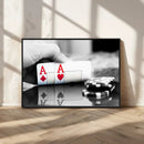 Aces Poker Art Poker Game Wall Art Canvas Print by MyGreatCanvas | Canvas Wall Art Prints | Photo Prints & Wall Decor