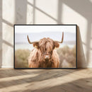 Scottish Serene Highland Cow Canvas Wall Art – Serene