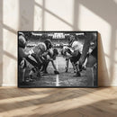 American Football Wall Art Canvas Print Framed Stadium Sport