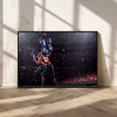 American Football Wall Art Canvas Print, Stadium Sport Wall