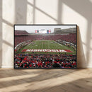 Wisconsin Badgers Team Print Canvas - Madison Camp Randall