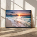 Sunset Beach Wall Art – Soothing Coastal Landscape, Ready to by MyGreatCanvas | Canvas Wall Art Prints | Photo Prints & Wall Decor