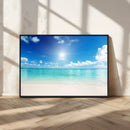 Blue Ocean Wall Art Canvas Print - Tranquil Ocean Paradise