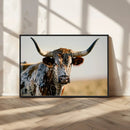 Texas Bull Longhorn Wall Art Canvas Print for Farm House by MyGreatCanvas | Canvas Wall Art Prints | Photo Prints & Wall Decor