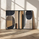 Wabi Sabi Canvas Print - Geometric Abstract Wall Art Canvas